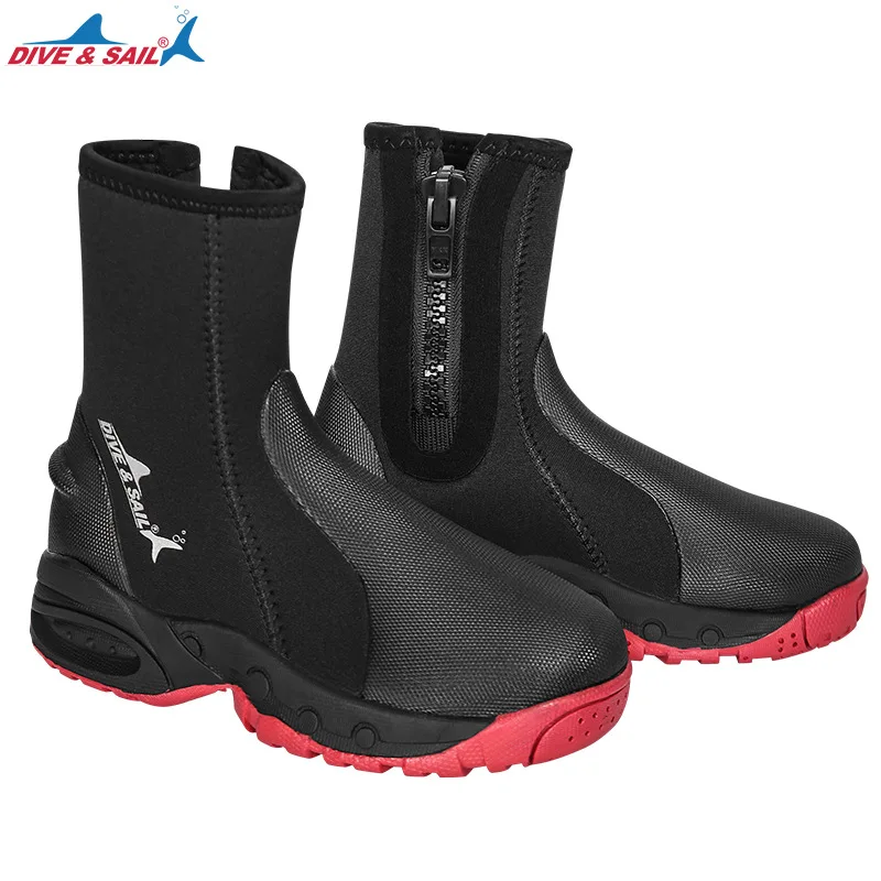 5MM Neoprene Shoes High Elastic Scuba Diving Boots Warm Soft Shoes for Spearfishing Kyaking Snorkeling Surfing