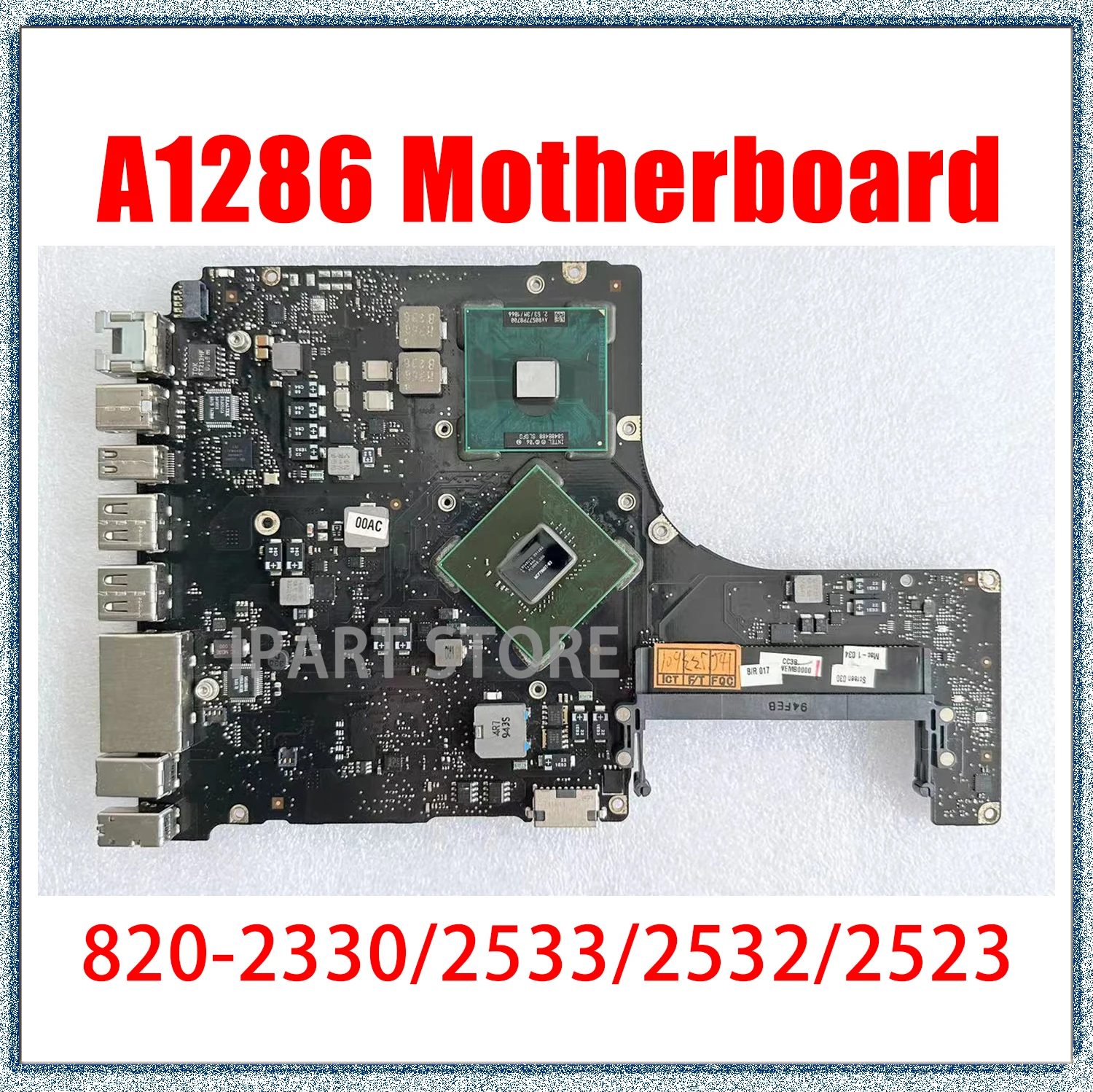 thumbnail image 1 of Original For A1286 Motherboard MacBook Pro 15" Logic Board 2008 2009 Year 820-2330-A 820-2532-A 820-2533-B 820-2523-B, 1 of 3