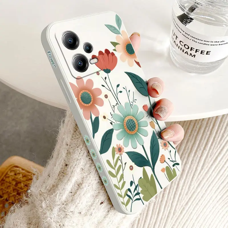 Gorgeous Flower Silicone Phone Case Cover