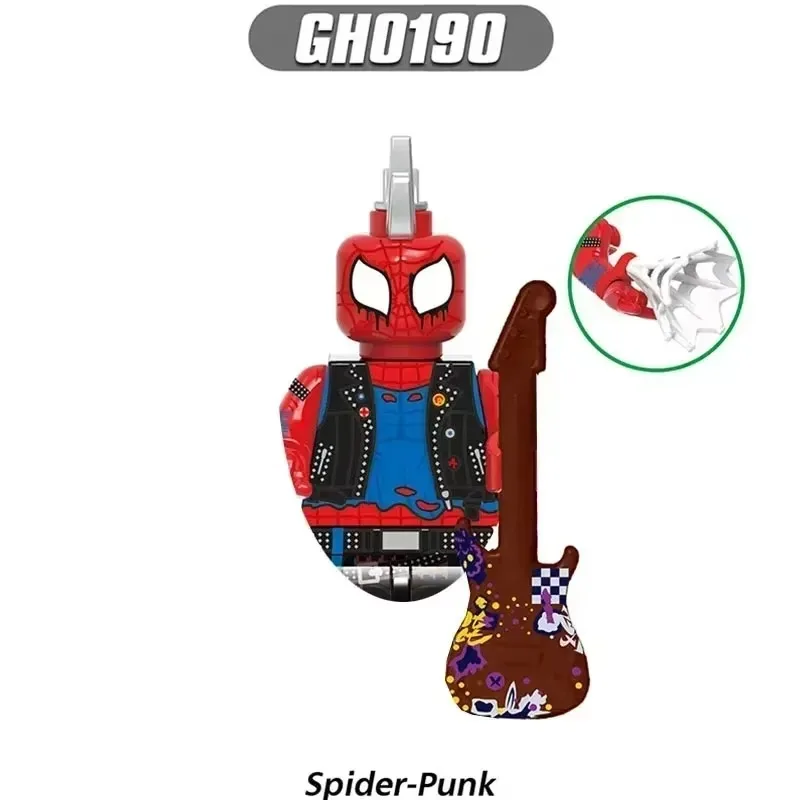 G0124 Spiderman Gwen stacy Building Blocks Hero Anime Bricks Dolls Mini Action Toy Figures Assemble Blocks Children Gifts 6