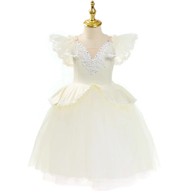 

Girl Ballet Tutu Mesh Dress Children Stage Performance Costume Kid's Professional Dancewear Swan Lake Dance Performance Clothing