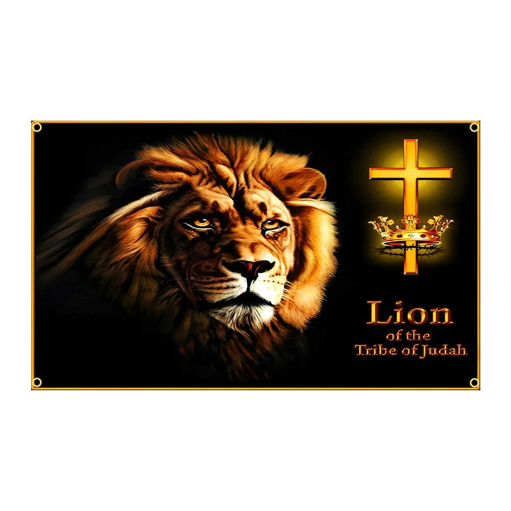 Custom Lion Banner Banner Tribe Judah Lion Tribe Judah Lion Flag