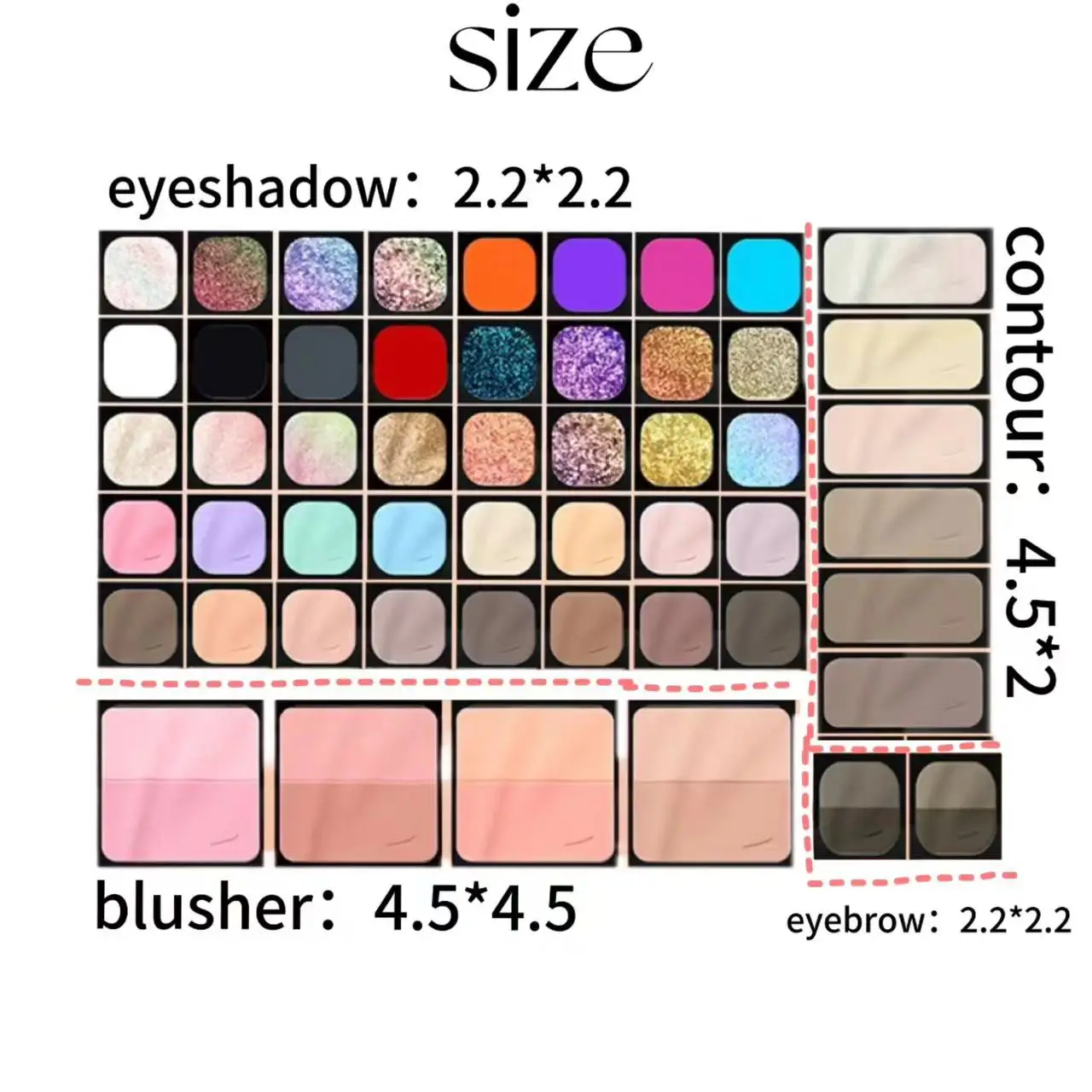 Cheeryep Monochrome Eyeshadow Chameleon Highlight Pearlescent Highgloss Qianyan Eye Shadow Matte Self Assembled Disk Halloween 6