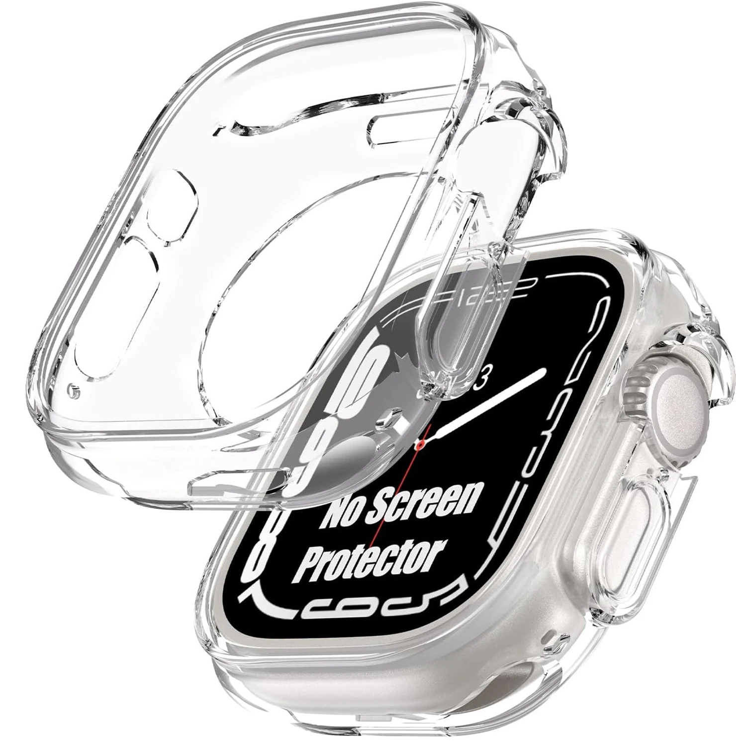 Premium Soft Silicone Smartwatch Protection Case - Durable and Stylish Shell Cover
