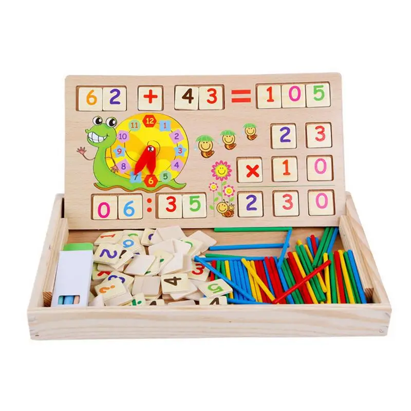 

Counting Sticks Doodle And Counting Board Montessori Math Learning Toy Learn Addition Subtraction Multiplication And Division