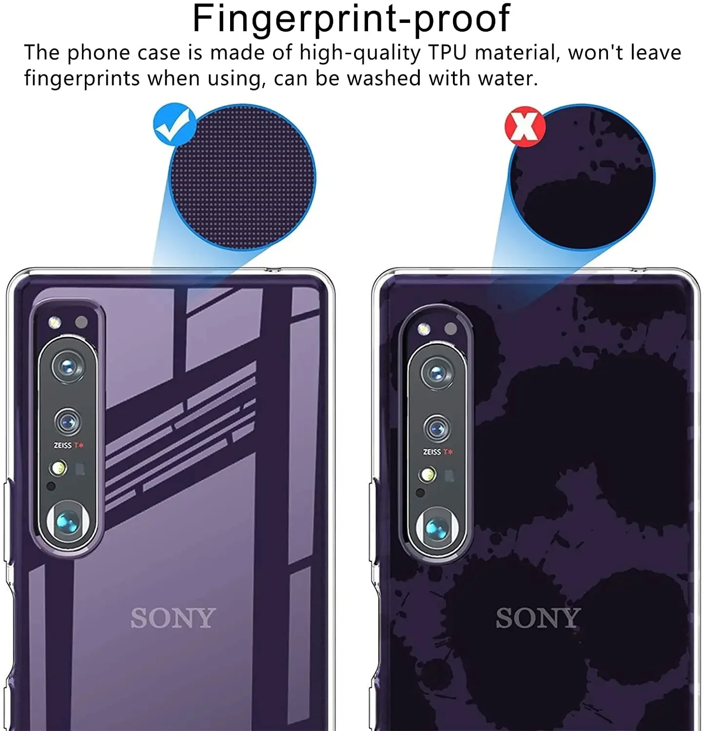 Ultradünne, weiche, transparente TPU-Hülle für Sony Xperia 1VI 10VI 1V 5V 10V 10III 5111 1III 1II 10II 5II 5IV 10IV 1IV 5 1 Couqe Funda – Detail 3