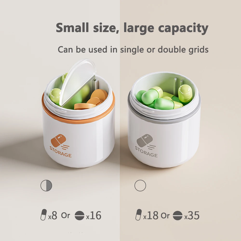 صندوق حبوب دائري علبة حبوب منع الحمل توزيع الأدوية...