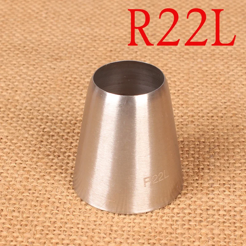 

R22L Extra Large Large round Hole Cream Decorating Mouth Simple Wind Stainless Steel Cake Baking Tool baking kitchen tools