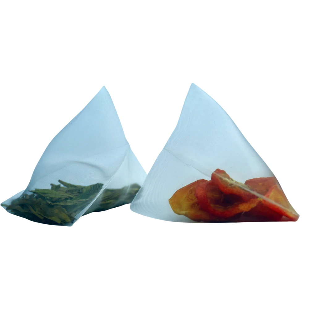 Regular Size 10000pcs Heat Sealable Filters Nylon Tea Bag Without Strings And Tags for Spice Herb