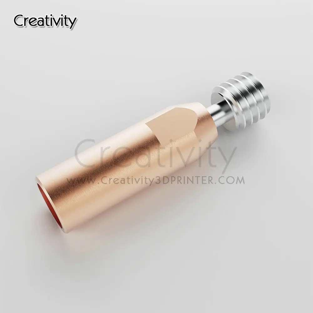 

2pcs Ender3 CR10 Titanium alloy Bi-Metal Heatbreak Throat 1.75mm Copper Plating Tube 4.1mm For CR10 ENDER 5/3 CR-10S
