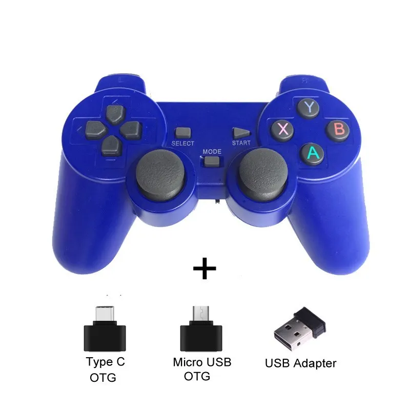 Wireless Gamepad PC For PS3 Android Phone TV Box 2.4G Wireless Joystick Joypad USB PC Game Controller For Xiaomi OTG Smart Phone 