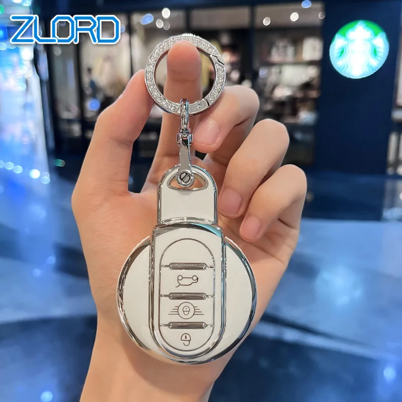 Nuovo Tpu Car Key Case Cover Fob Per Bmw Mini Cooper Portachiavi Countryman F54 Clubman F55 Hardtop F56 F57 F60 Accessori Portachiavi
