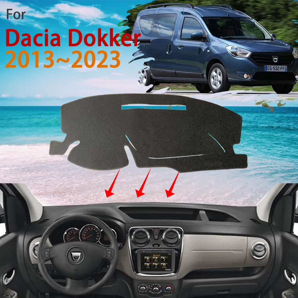 Dashboard für Renault Dacia Dokker Stepway Kangoo 2013 ~ 2023 Dast Matte  Teppich Abdeckung Schützen Sonnenschirm Teppich Kissen Auto Zubehör -  AliExpress