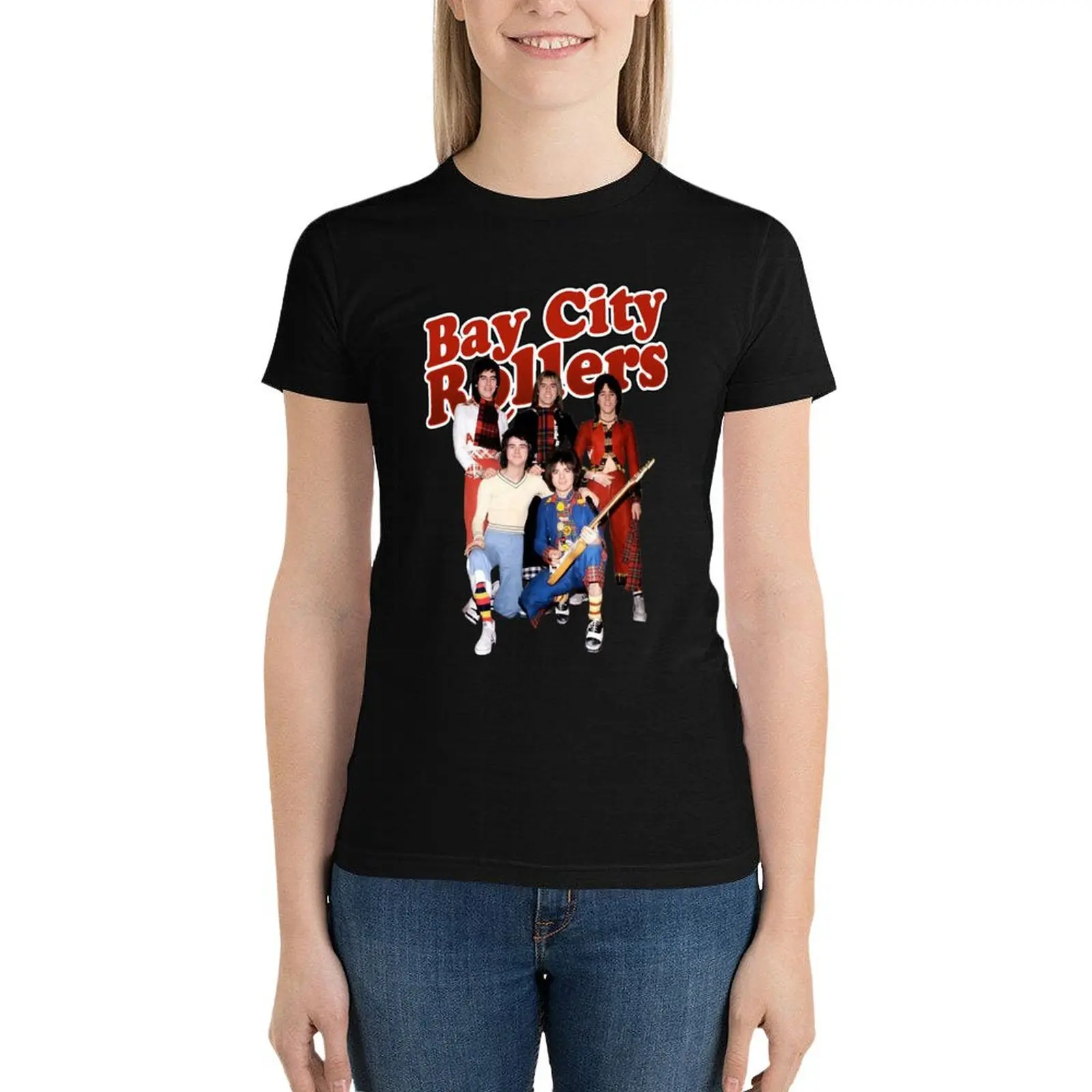

Vintage Photograp Band Bay City Rollers Music RockCute Graphic Gifts T-Shirt summer clothes Woman fashion