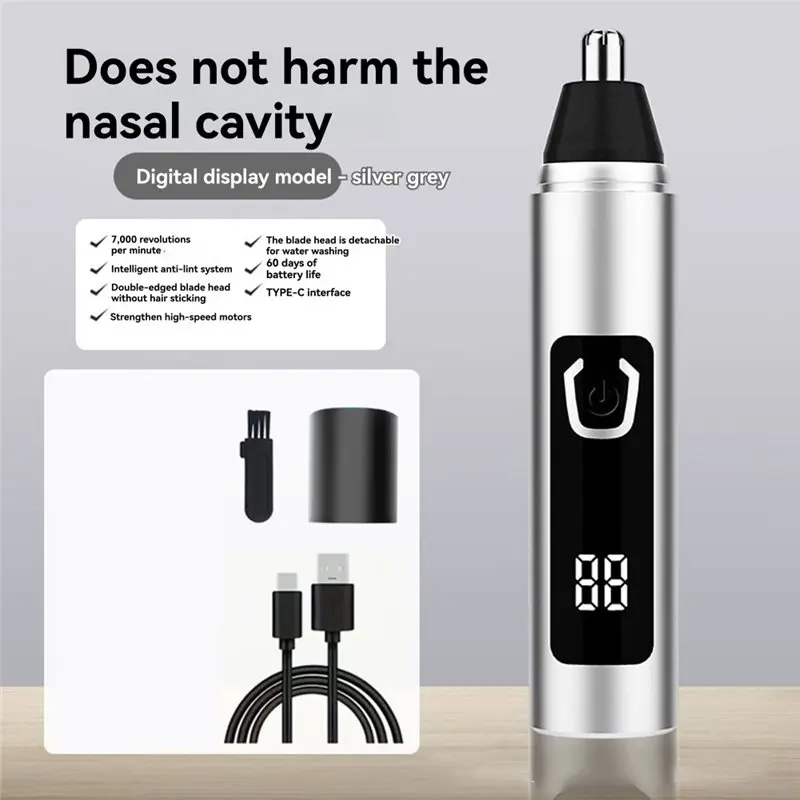 AT28-코털 트리머 전문가용 전기 휴대용 미니 코털 트리머 USB 충전 고품질 코털 트리머
