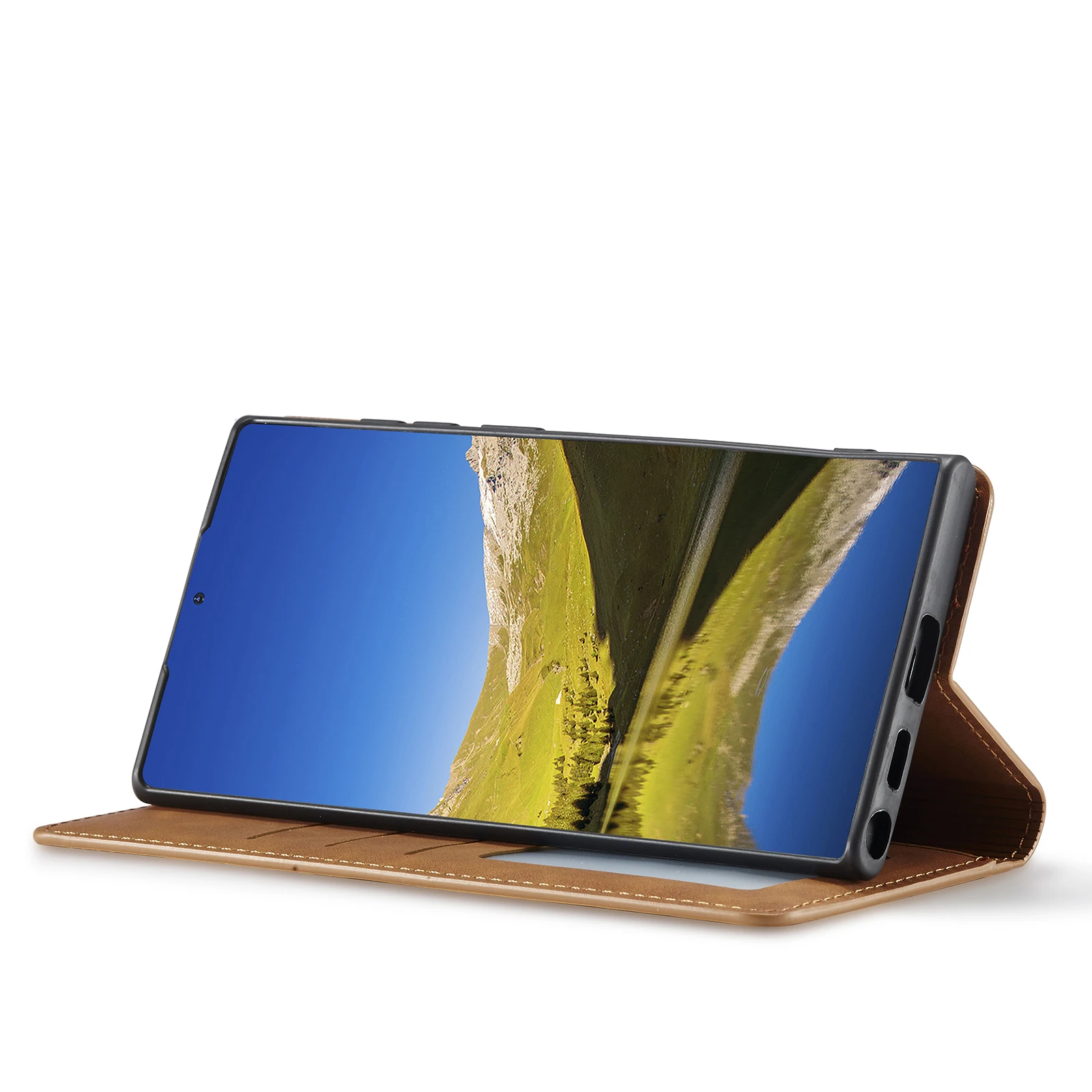 Flip-Lederhülle für Samsung Galaxy S26 S25 S24 Ultra S23 FE Plus A17 A57 A16 A36 A56 A15 A25 A35 A55 A14 A34 A54 Brieftaschen-Schutzhülle – Detail 7