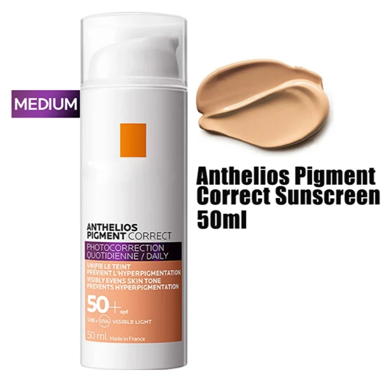 

Anthelios Pigment Correct PhotoCorrection Daily Tinted Cream SPF50 Face Sunscreen Brighten Whitening Care 50ml