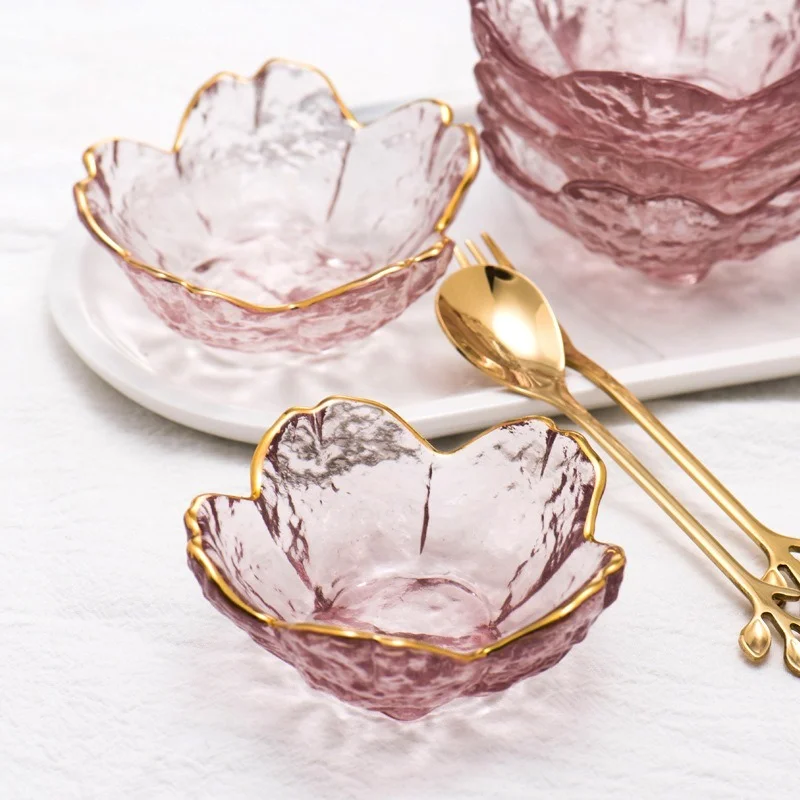 1/3pcs Ice Cream Plate Set Snack Nut Bowl Cherry Sauce Small Plate Seasoning Fruit Mini Tableware Desktop Decoration dish
