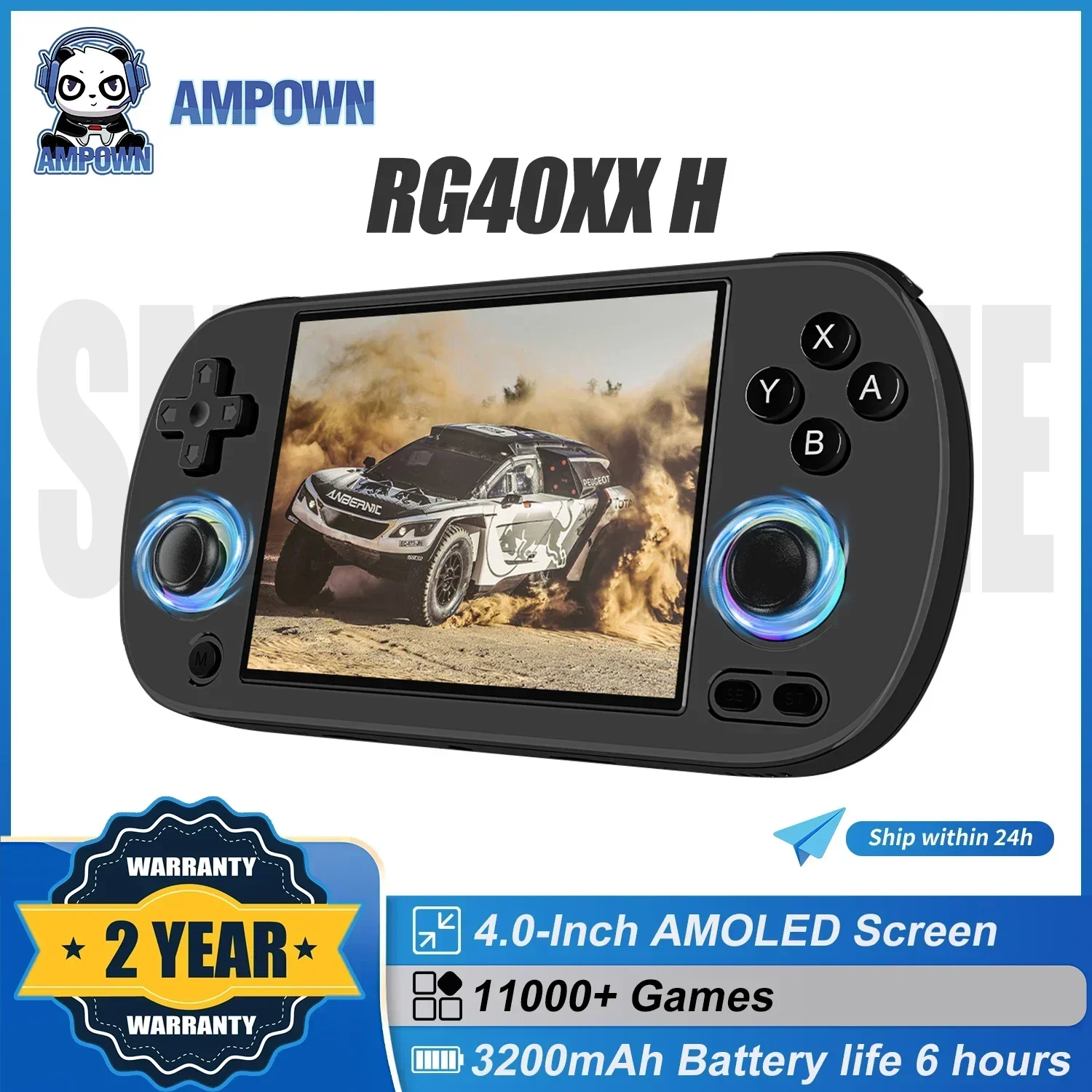 Anbernic - RG40XX H Consola portátil retro Consola de juegos retro con tarjeta de 64 TF Consola de juegos portátil Sistema Linux Pantalla IPS de 4 pulgadas Compatible con WiFi Bluetooth Anbernic - RG40XX H Consola portátil retro Consola de juegos retro con tarjeta de 64 TF Consola de juegos portátil Sistema Linux Pantalla IPS de 4 pulgadas Compatible con WiFi Bluetooth