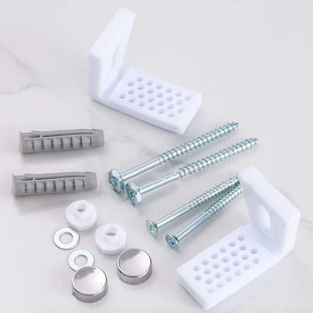 2pcs L Shaped Toilet Foot Mounting Screws Bidet Set Pan Fix Floor Kit Repair Fixings Fitting Screws Bathroom Accessories
