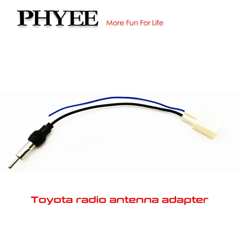 

Car Radio AM FM Antenna Converter Adapter Cable DIN Plug Female Connector for Toyota Corolla Camry AVR4 Yaris Land Cruiser Hilux