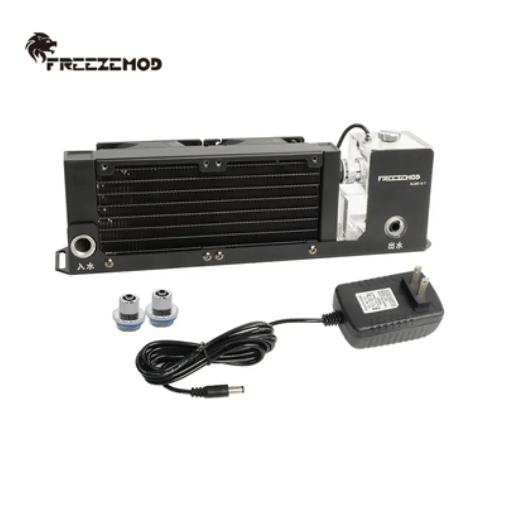 Zemod-mini Módulo de Computador Refrigeração a Água Dissipação de Calor Radiador de 160 mm 2000rpm 8cm Duplo Fan Tanque da Bomba Slmz-z-t