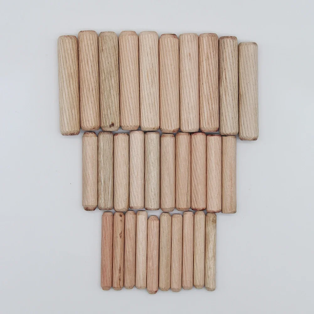 Wooden Dowel Pins Cylindrical Locating Dowel Pin 300pcs 6mm 10mm 10mm Wooden Dowel Cabinet Drawer Round Fluted Wood Craft Dowel Pins Rods Set Furniture Fitting Pin