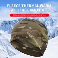 Men Women Winter Outdoor Fleece Watch Cap Windproof Hiking Caps Army Military Tactical Beanie Hat Winter Skull Cap Hunting Cap 1