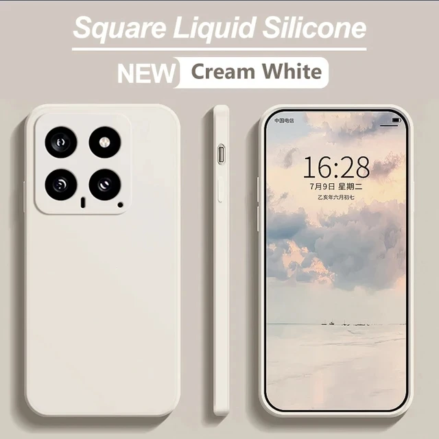 For Xiaomi 14 Case Original Liquid Silicone Full Protection
