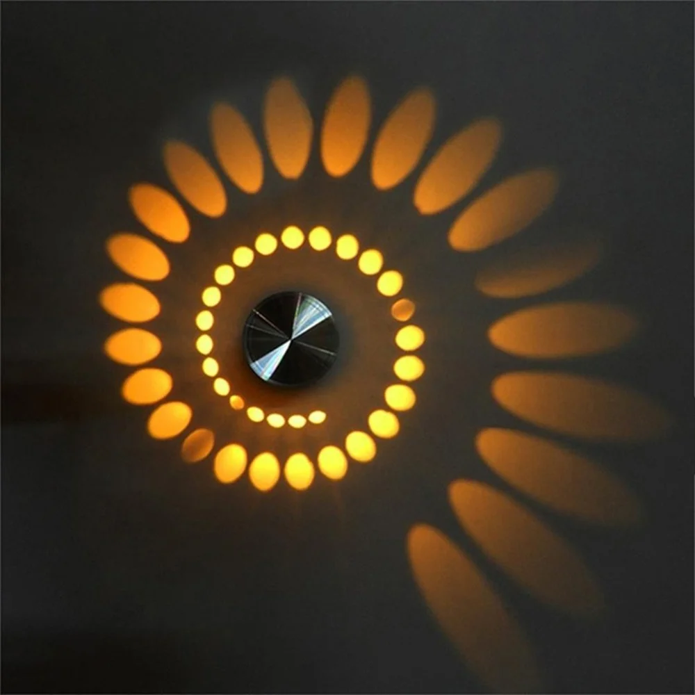 Modern LED Ceiling Light 3W RGB Wall Sconce For Art Gallery Decoration Living Room Front Balcony Porch Corridors Lamp Fixture