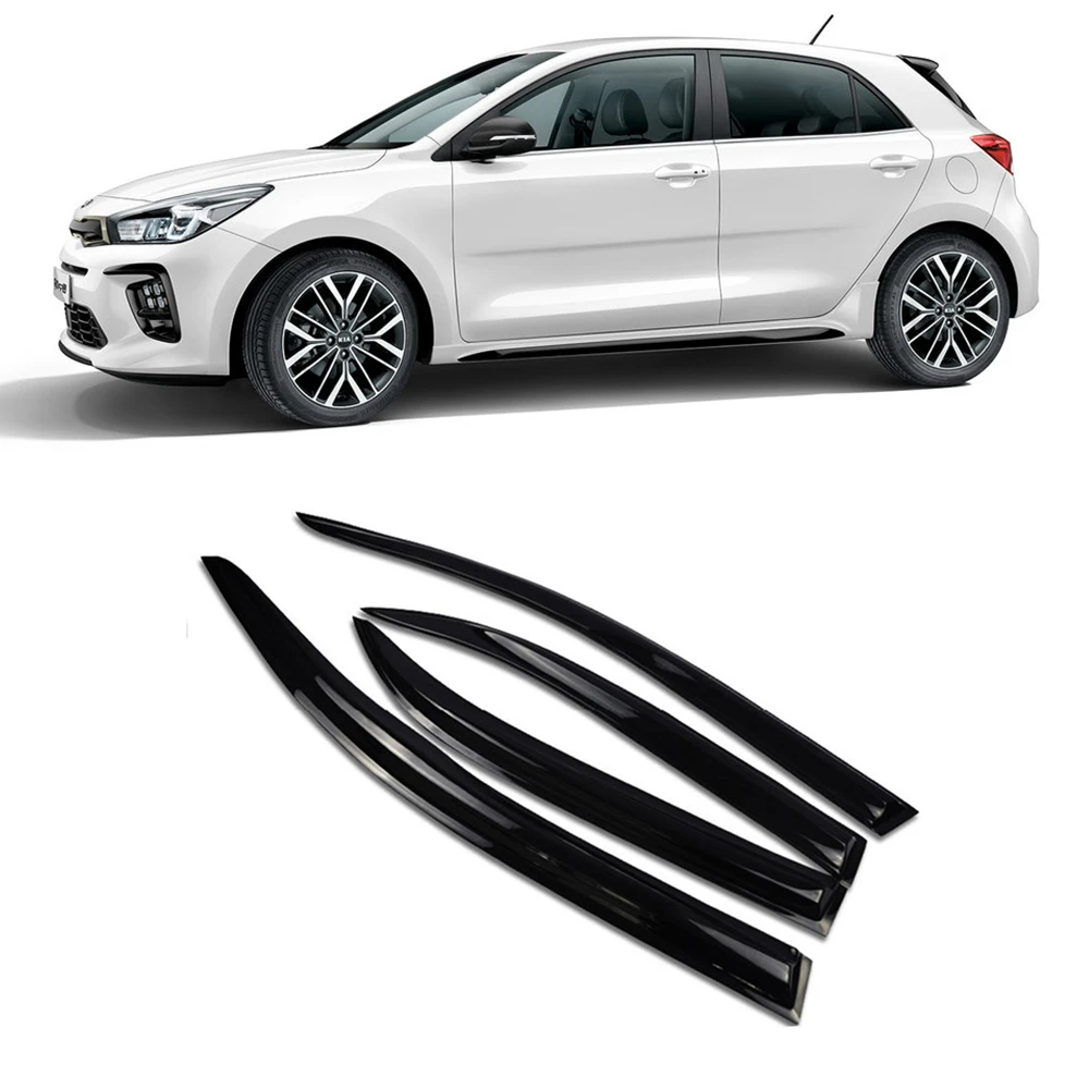 Car Window Visor For Kia Rio 4 2018 2019 2020 2021+ Door Sun Rain Deflector  Guard Rainwear Sun Shade Rain Shield Trim Awning - Awnings & Shelters -  AliExpress