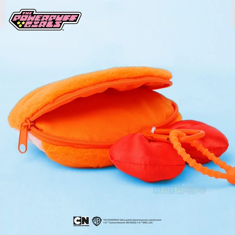 Powerpuff Girls Plush Purses Small Hanging Bag Coin Bag Earphone Storage ID Card plush coin purse