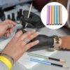 6 Pcs Nail Pen Cap Brush Accessory Sealed Manicure Caps Lightproof Covers Protective Metal 5