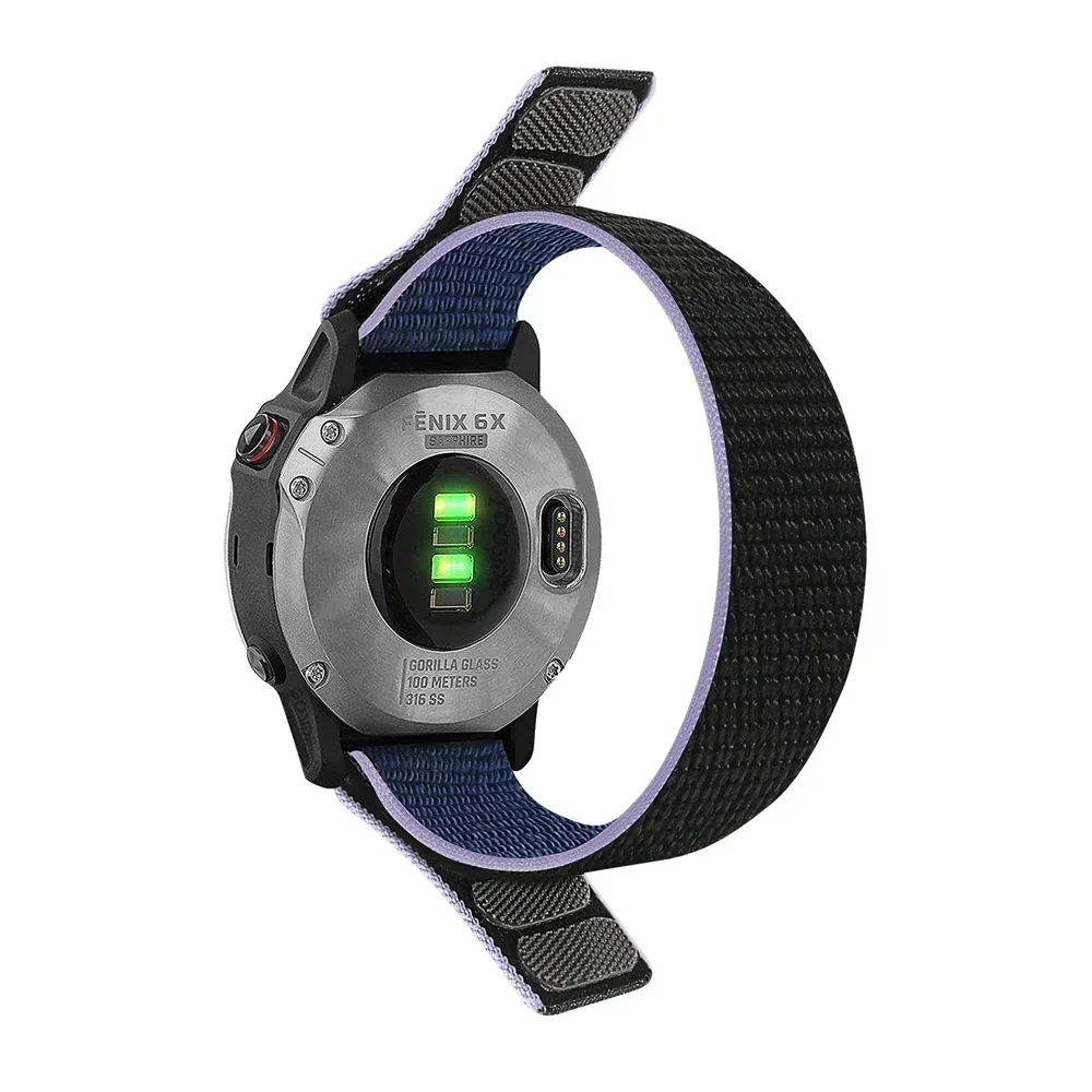 Nylon Quick Release Sports Watch Strap with Hook and Loop Closure