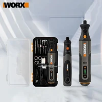 Worx 8V Rotary WX750 WX106 Cordless Mini Drill Engraving Grinding Polishing Machine USB Charger Variable Speed Power Tools Bits 1