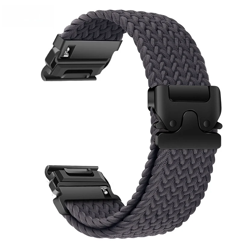 Durable Braided Nylon Watch Strap with Loop Design