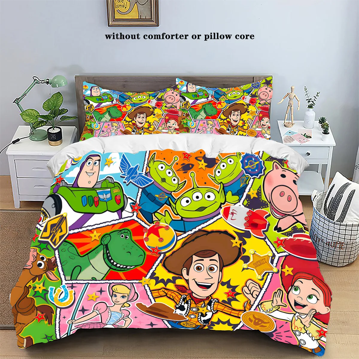 New Design Toy Story Bedding Sets Buzz Lightyear Woody Comforter Cover Bed Cover Duvet Cover Pillow Case 2-3 Pieces Sets 2