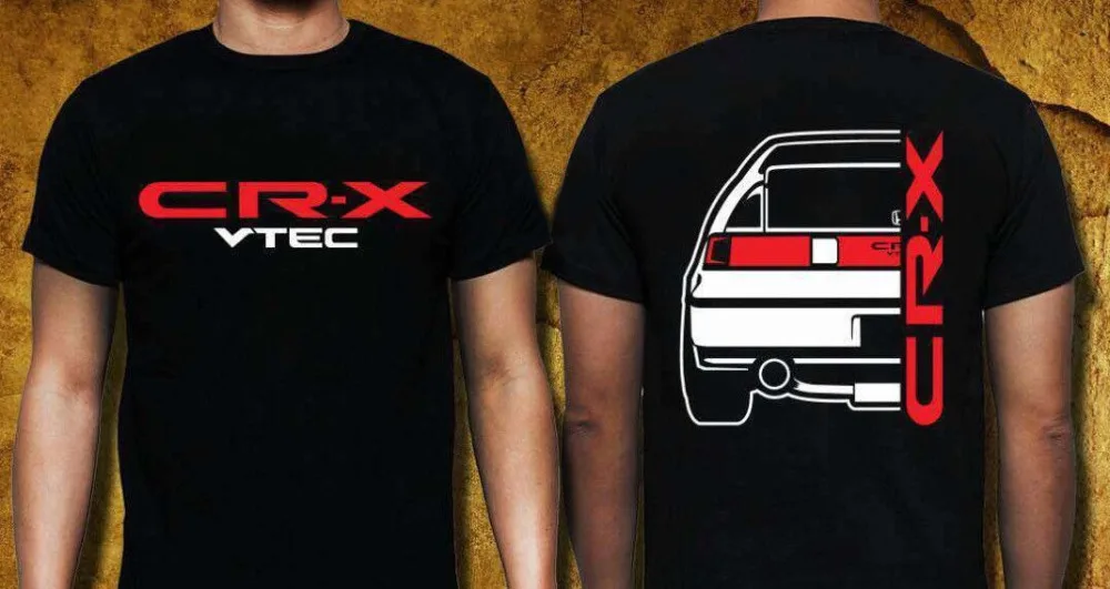 

Классическая футболка из 100% хлопка для японских фанатов автомобилей CRX VTEC