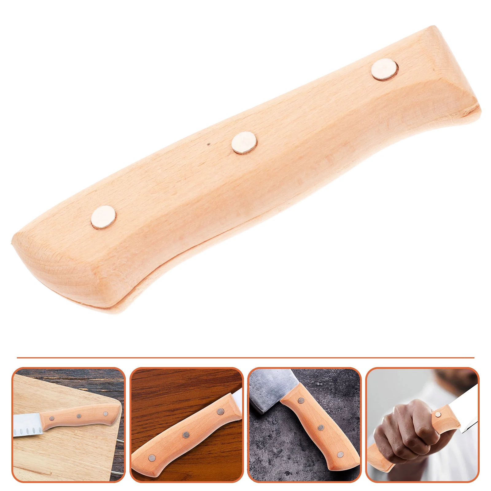 

Kitchen Knifes Part Replacement Kitchen Grip Replacement Kitchen Wood Non-skid Non-slip Chopping Wooden Practical