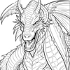 1 pc Cozy Family Dragon World Coloring Book 26 Sheets Relax & Soothing Designs Perfect Gift for Kids Adults 6