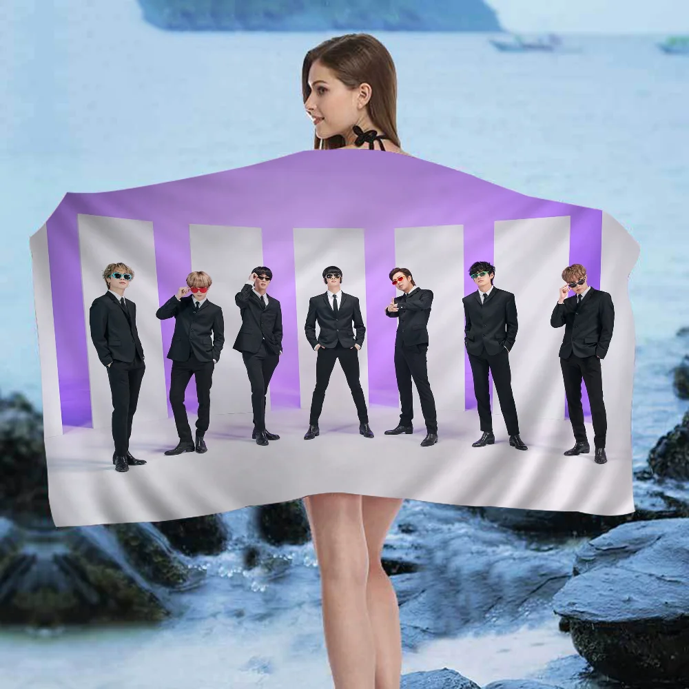 Dynamite Kpop Boys Big Microfiber Beach Towels Quick Dry Towel Sand Beach Towels Pool Towel For Travel Swim Pool Yoga