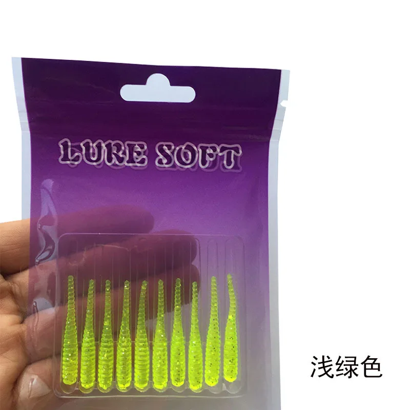 Worm Fishing Bait Soft lure 4cm/0.3g Soft Plastic Fishing Mini Jig Wobbler Carp Bait Artificial Swimbait,fishing lure