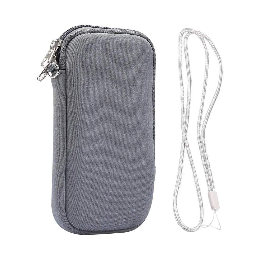 Universal Neoprene Phone Bag with Shockproof Storage and Hanging Rope