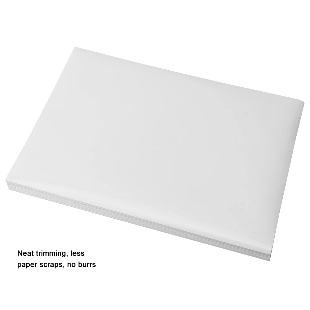 100 Sheets A4 Size Sticker Paper Printable Adhesive Sticker Paper with High Viscosity