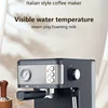 Coffee Maker Household Small Semi-automatic High-pressure Steam Milk Bubble Integrated Coffee Pot, Black 2