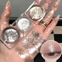 Liquid Gel Eyeshadow Pearl Glitter Body Highlighter Monochrome Diamond Shimmer Silkworm Brighten Highgloss Sequins Quick Drying 1