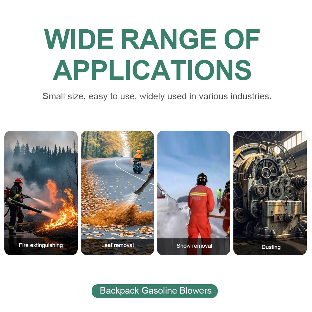 Four-stroke Backpack Petrol Blower Shed Snow Blower High-power Wind Fire Extinguisher Highway Blower 3