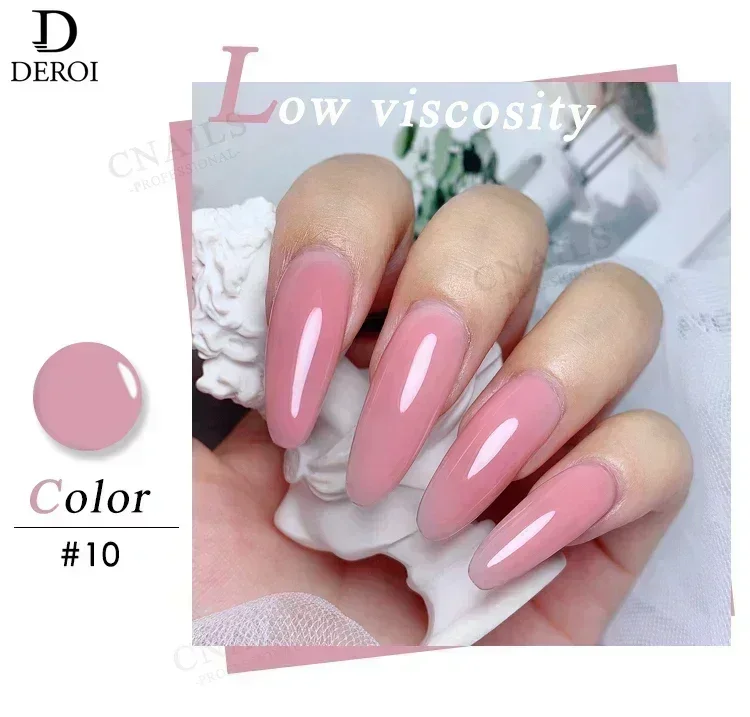 Regular Base Coat Gel Extension Nail Art Rubber UV Gel Soak Off Varnish Semi Permanent Glitter Nude Pink Nail Polish 8ml