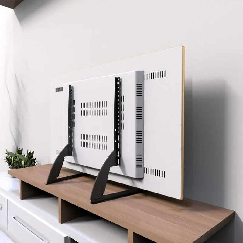 Universal tv Stand Base para 32 a 70 Plasma Lcd Flat Panel Altura Ajustável Tela Led Monitor de tv Suporte Rack - Imagem 2
