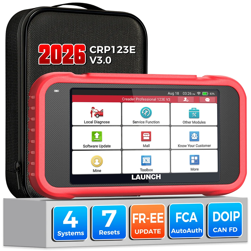 2026 novo lançamento x431 crp123e v3.0 crp123i v3.0 atualização gratuita auto obd2 scanner canfd doip eng abs srs at ferramentas de diagnóstico do sistema